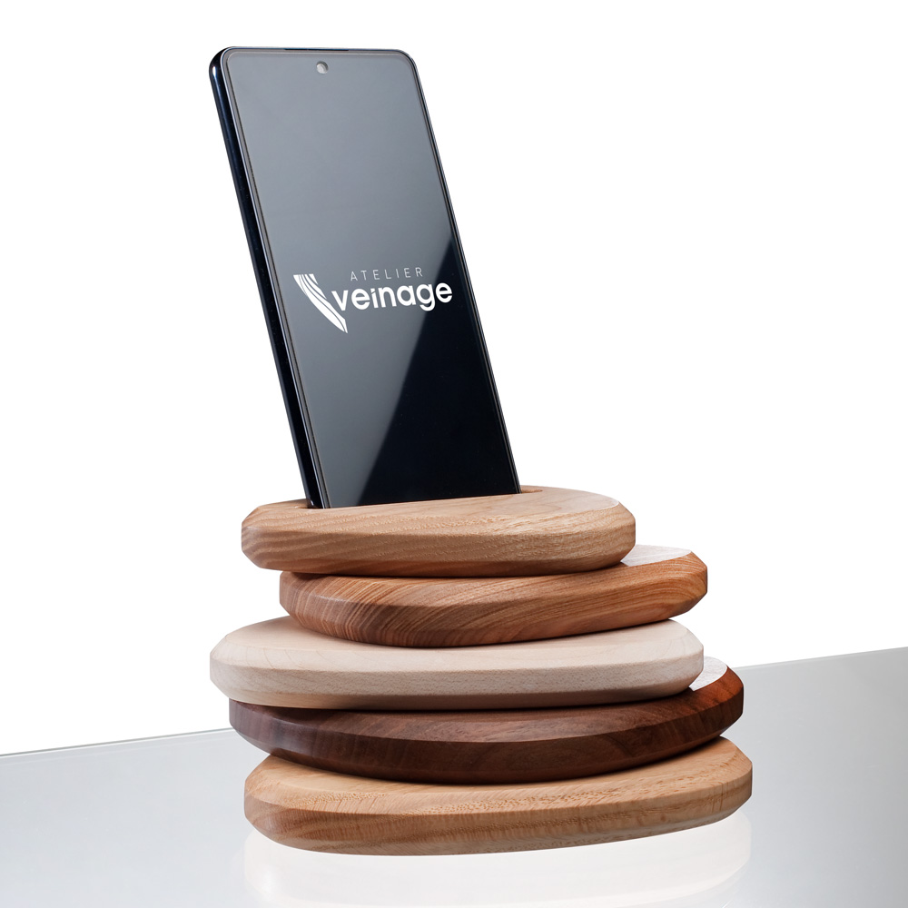 Collection esprit Montagne - Support de téléphone Design bois 5 pièces - Smart-CAIRN