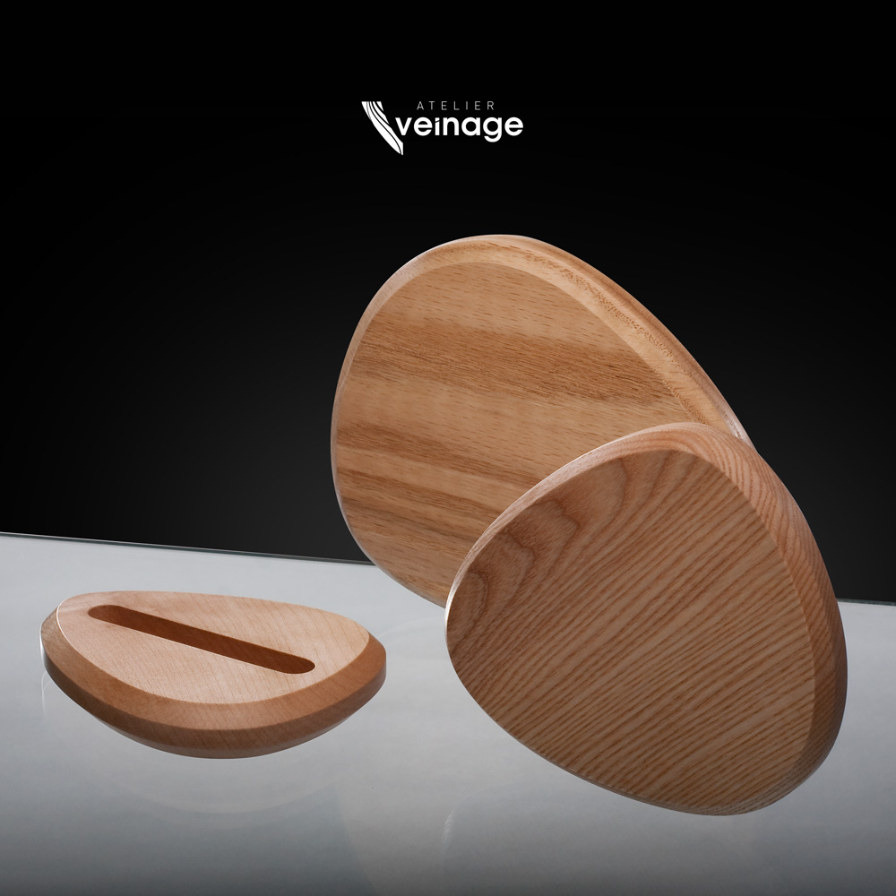 Smart-CAIRN02 - bois d'Erable, Frêne, Chêne - Support pour smartphone design